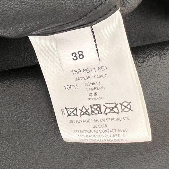 Givenchy black leather blouse size 38 - Picture 6 of 7